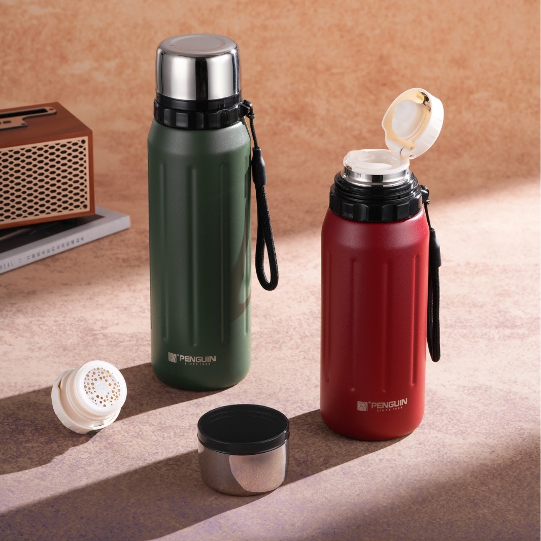 Penguin Insulated Cup Men's large-capacity stainless steel cup Men's high-end business car outdoor tea cup portable details Picture