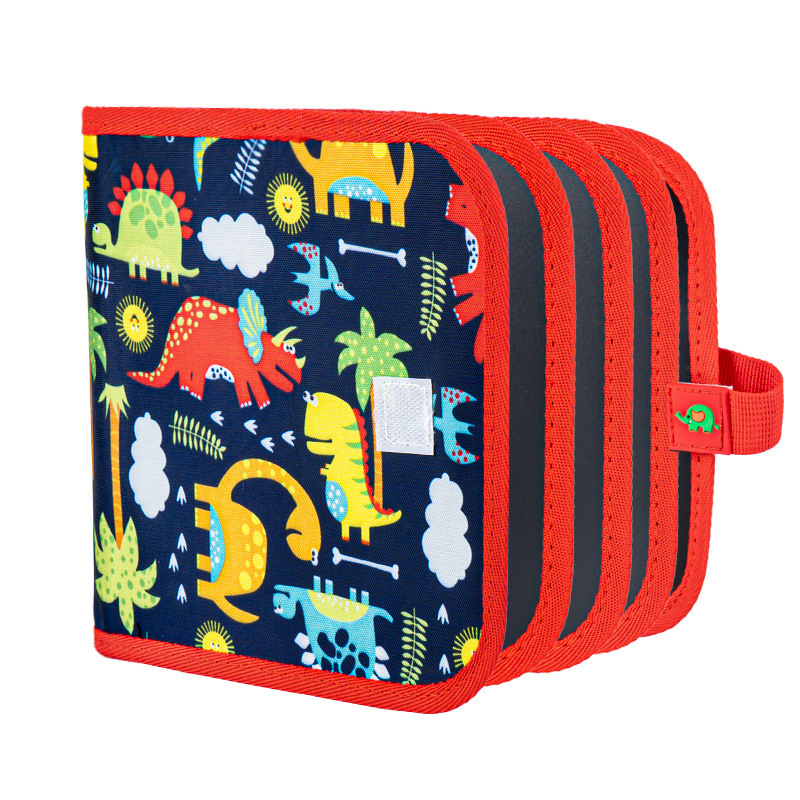 Children's drawing board, portable doodling book, erasable chalk, blackboard, home drawing book, folding baby writing board Item Picture