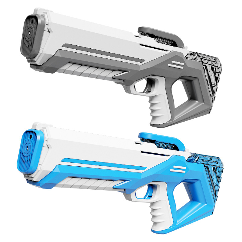 Automatic high-pressure water suction pulse electric water gun with generator motor, water gun transmission mechanism, water gun treasure box toy Item Picture