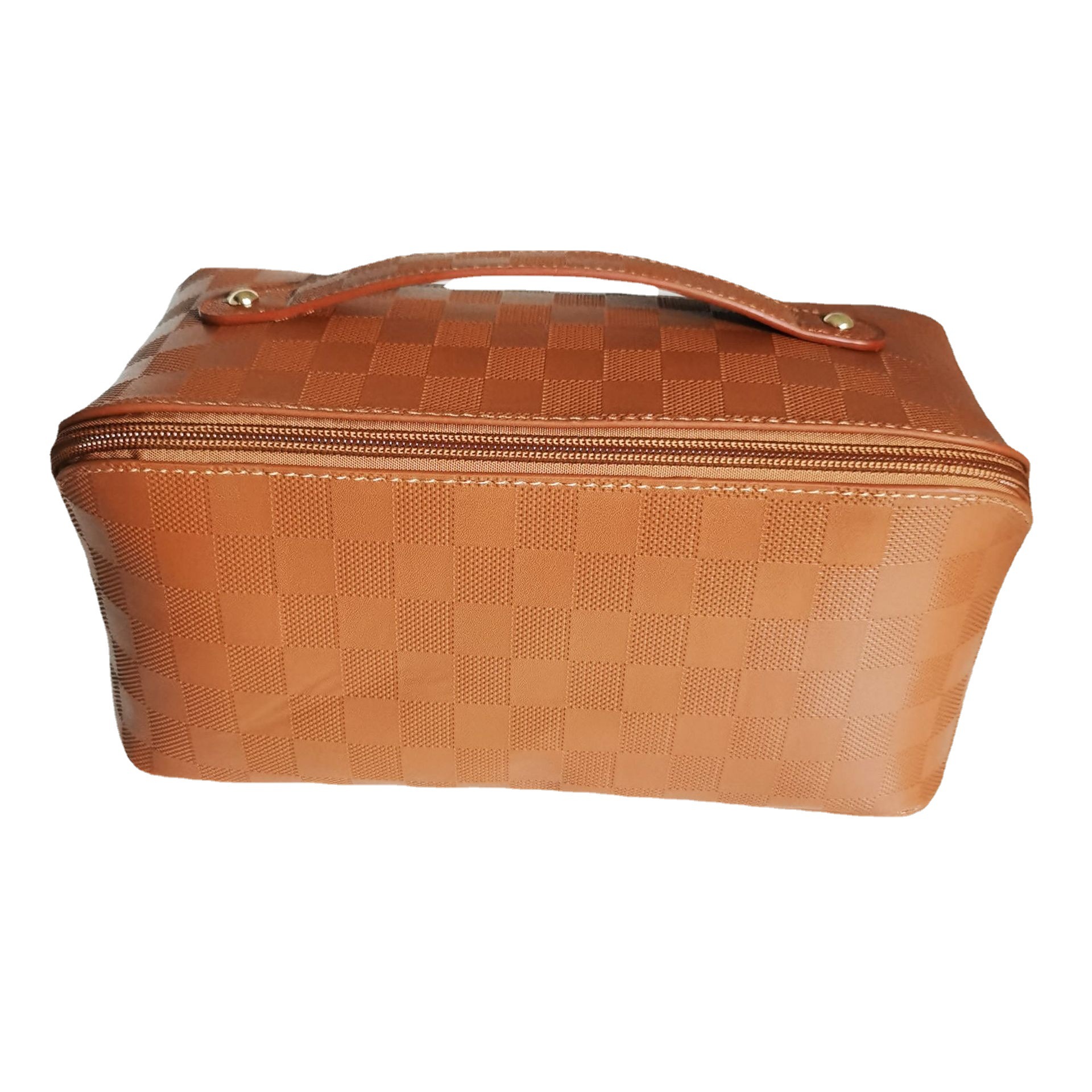 Cross-border checkerboard makeup bag, large-capacity pillow bag, 2023 new travel waterproof storage bag, portable storage Item Picture