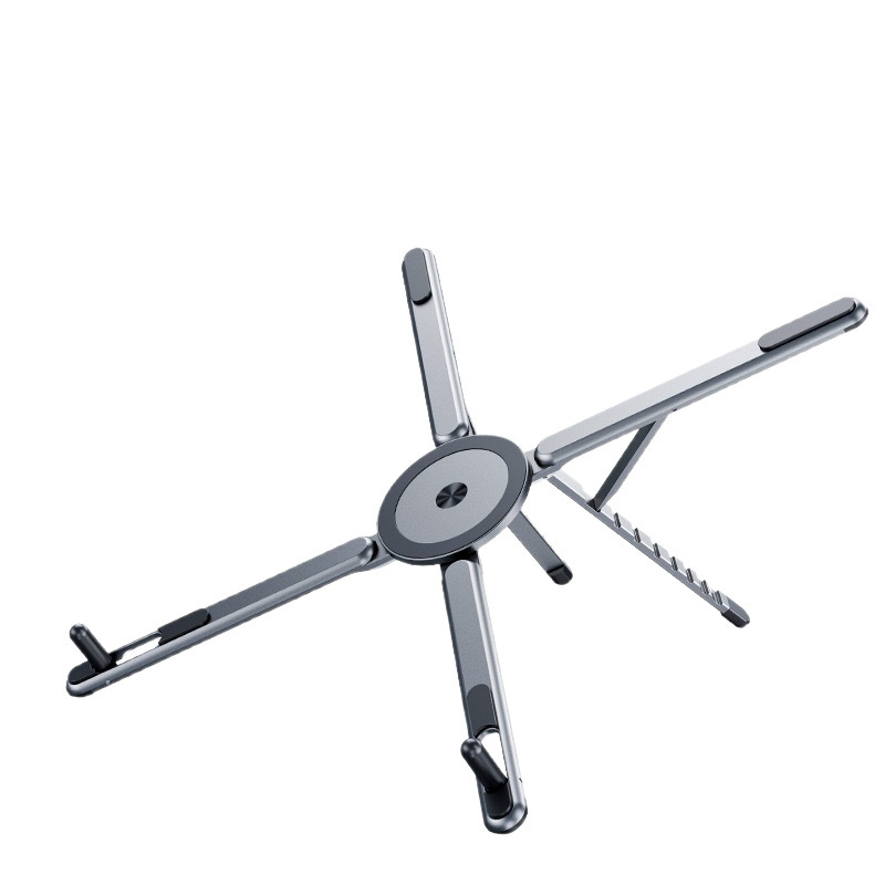 Cross-border bestseller magnetic aluminum alloy phone stand, portable multi-functional tablet, mobile phone and notebook universal stand Item Picture
