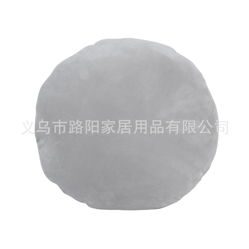 Simple and fashionable, solid-colored round seat cushion and throw pillow, solid color, super soft, comfortable and breathable cushion, Japanese and Korean style chair cushion Item Picture