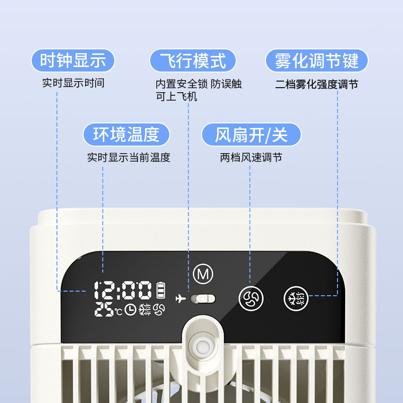 跨境冷风机桌面空调扇智能定时小风扇静音家用户外降温迷你冷风扇 Application Scenario