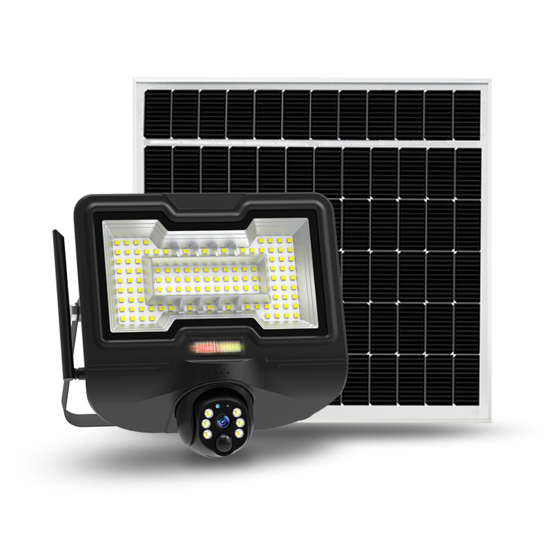 foozoc solar floodlight surveillance camera Outdoor courtyard farm remote solar monitoring wholesale Item Picture