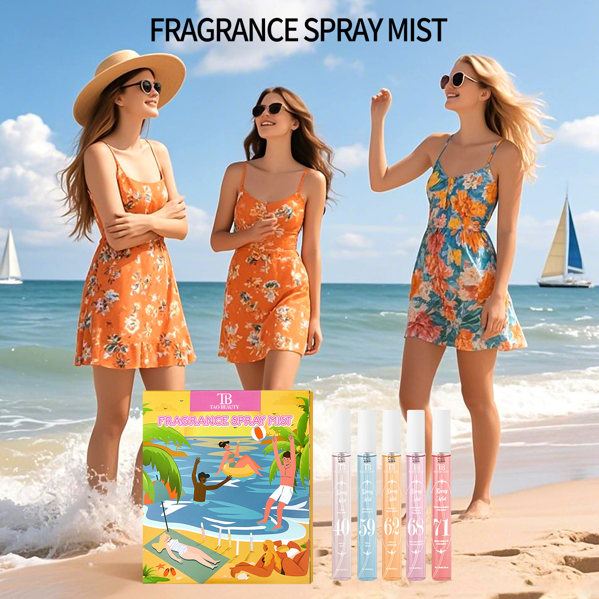 【跨境爆款】Tao Beauty数字香水喷雾套盒持久留香无酒精香氛喷雾细节图