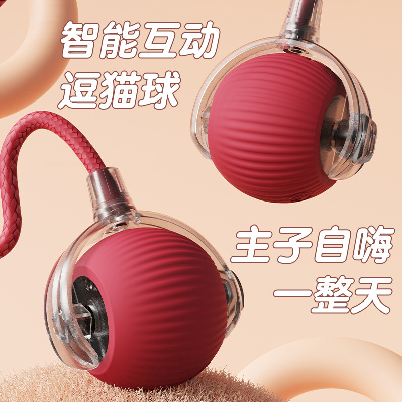 跨境智能逗猫球电动猫咪玩具自嗨解闷逗猫球猫玩具宠物玩具