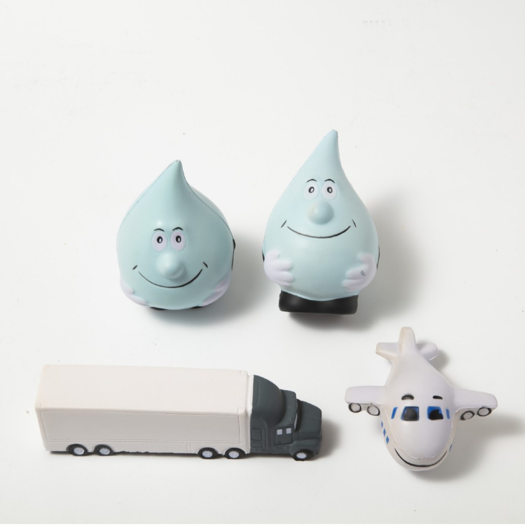 Amazon's best-selling 6.3cmPU foam toys, cartoon balls, water drop figures, Santa Claus pressure balls, factory direct sales Item Picture
