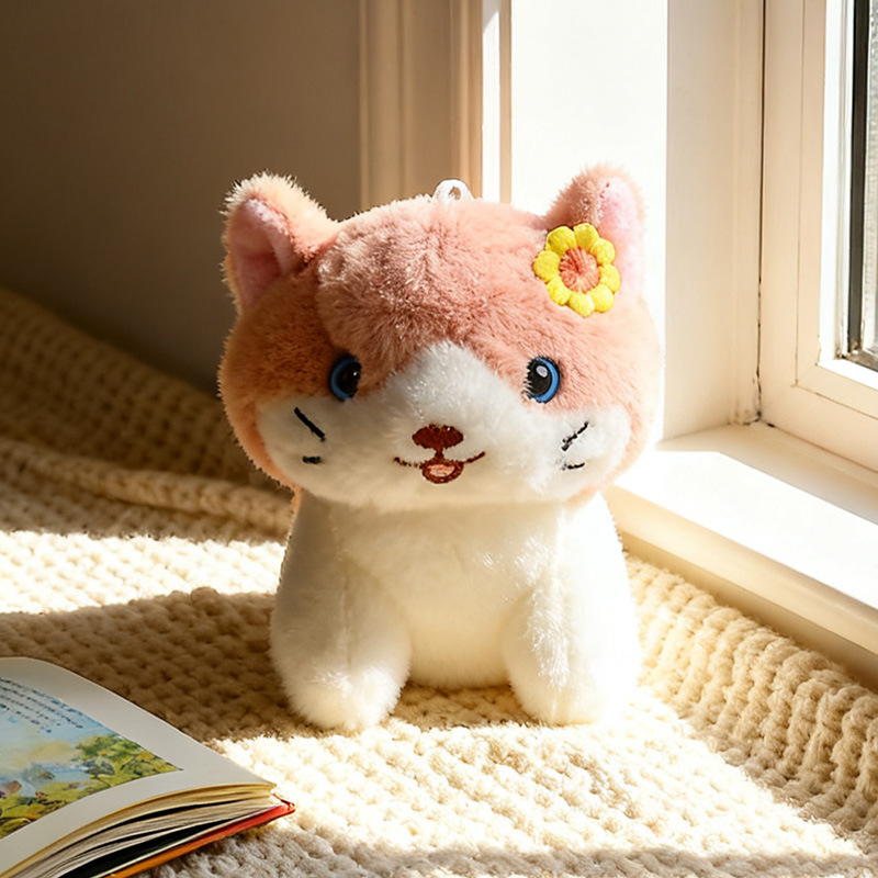 可爱绣花猫毛绒玩具爆款网红公仔小玩偶小挂件压床娃娃摆摊小商品 Application Scenario