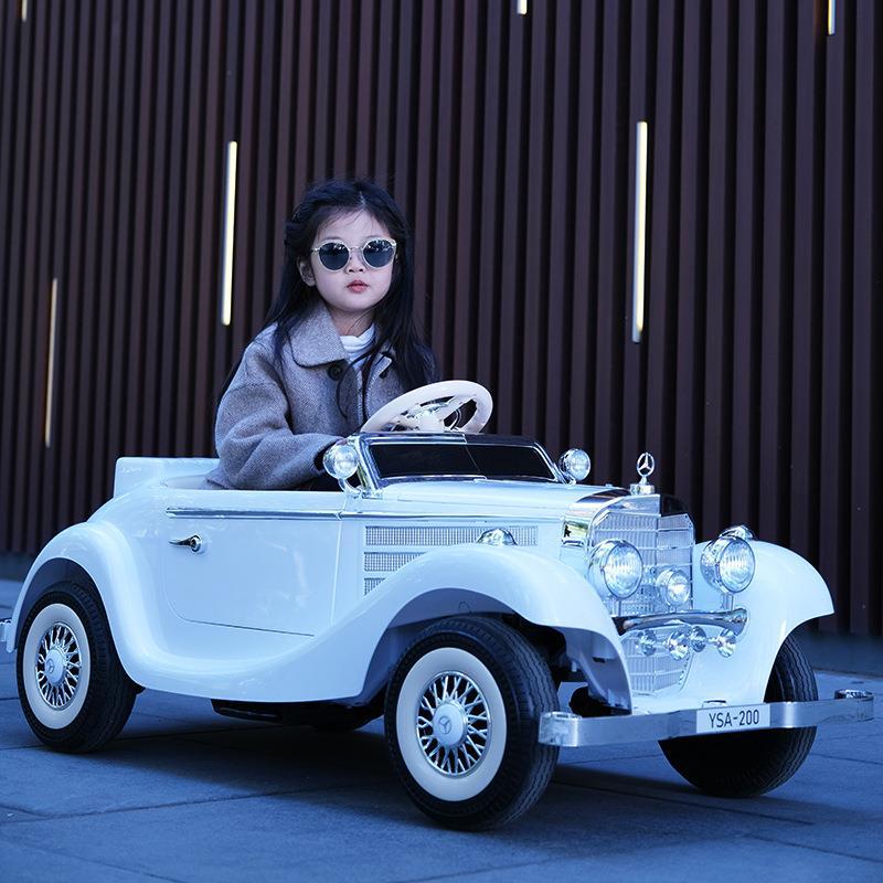 双人儿童电动车四轮童车宝宝遥控汽车小孩老爷车玩具车可坐人奔驰细节图