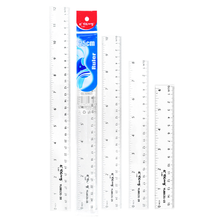 Yalong Cross-border best-selling plastic flexible tape measure 25 cm, math tool, school ruler, student and office surveyor details Picture