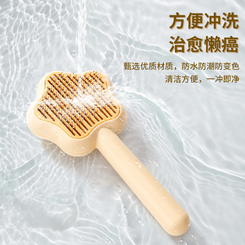 Magic Wand Pet cat Comb Stainless Steel Needle Massage Cleaning Needle Comb Dog Hair Removal Brush Portable one-click self-cleaning Application Scenario