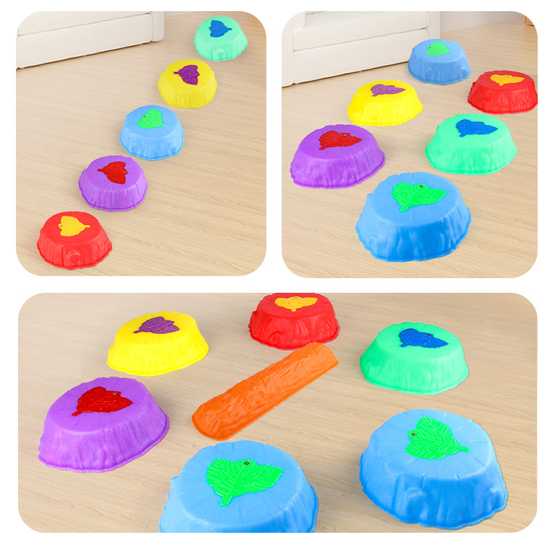 Children's footwork with lights, rainbow bridge stones, sports toys, balance boards, obstacle jumping games, and play with lights Specification image