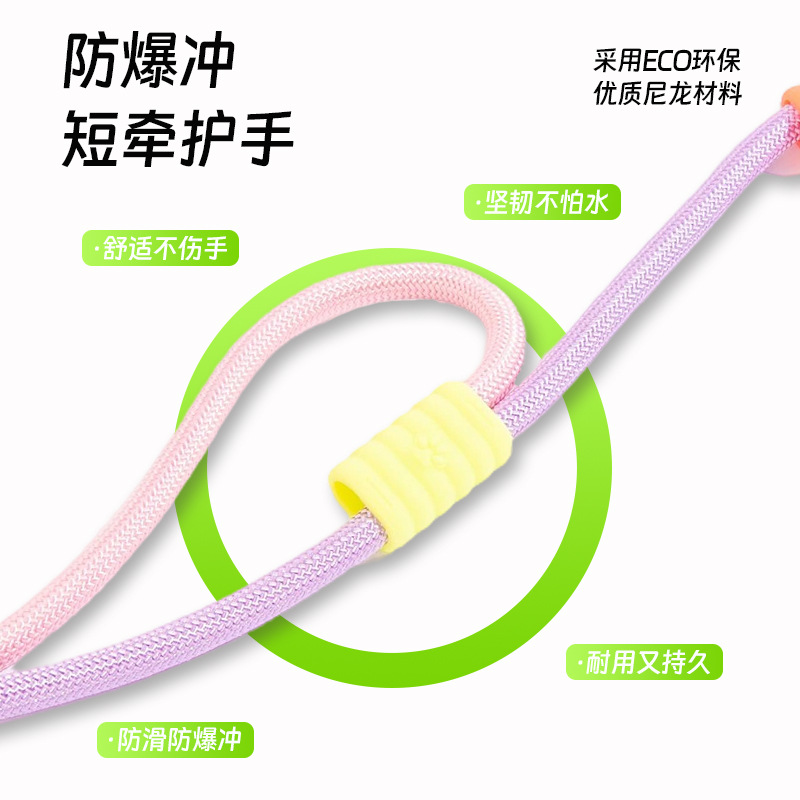 Pet P rope, pet leash, multi-functional p chain, dog walking rope, diagonal cross, free hands, small, medium and large dogs, anti-explosion impact details Picture