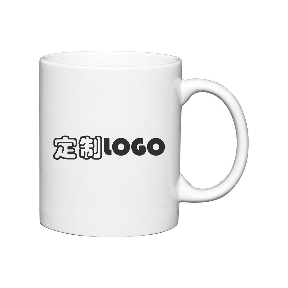 Taza en stock exportación 11oz taza de café de cerámica impresión de logotipo como dibujo impresión de transferencia de calor regalo taza de agua Item Picture