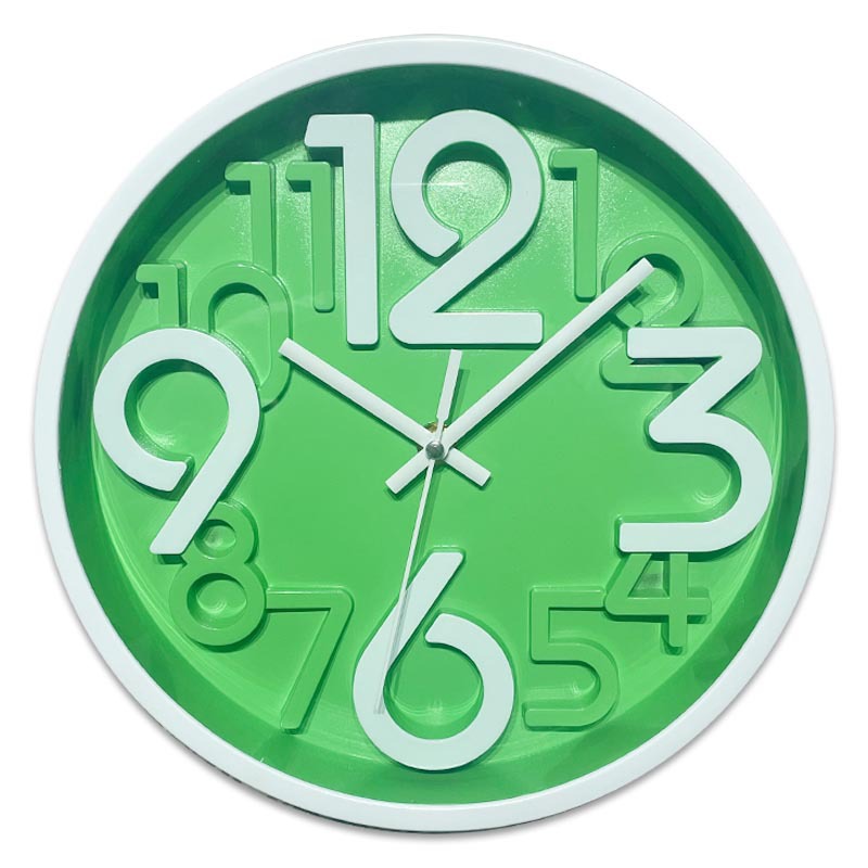 三维立体数字挂钟居家客厅墙上挂钟创意现代简约时钟表石英钟挂鐘产品图