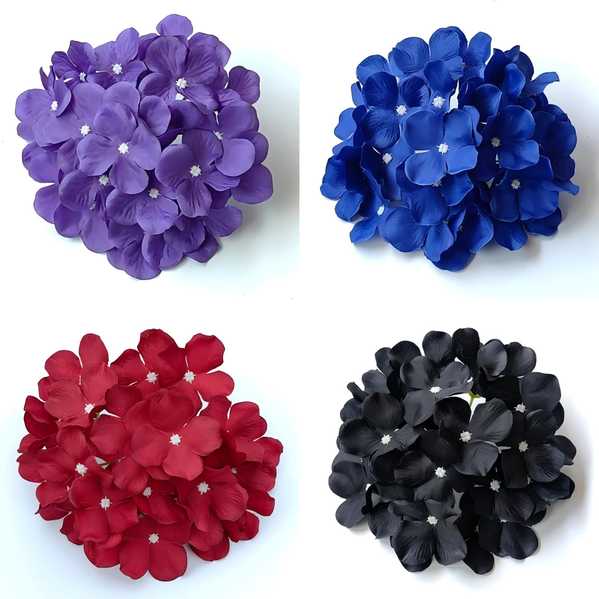 仿真绣球花头婚庆花墙路引罗马柱装饰插花道具材料绢布假绢花批发产品图