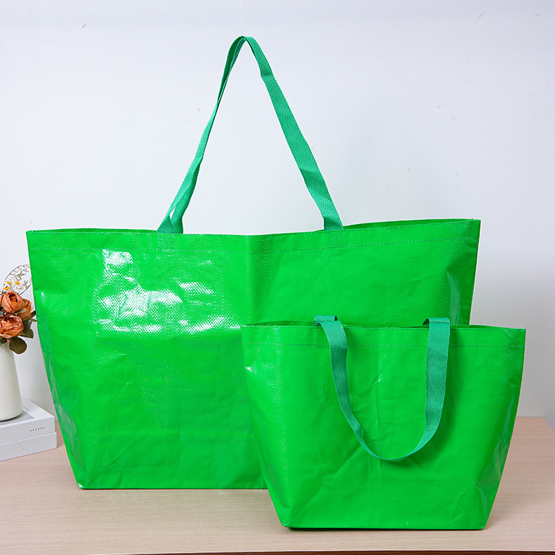 手提编织袋定制logo显眼包大容量覆膜防水高级超能装广告pp编织袋