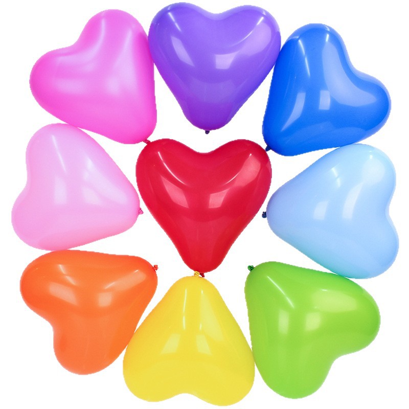 Matte heart-shaped balloons, 2.2g thick latex heart-shaped balloons, wedding room decoration, proposal and confession arrangement Item Picture