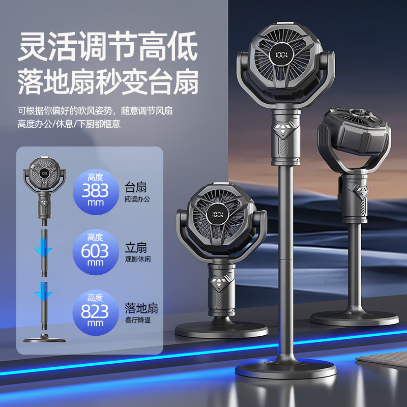 2026 Cross-border bestsellers: Black Knight USB floor Fan, Household electric Fan, turbine convection Fan, student dormitory table fan Application Scenario