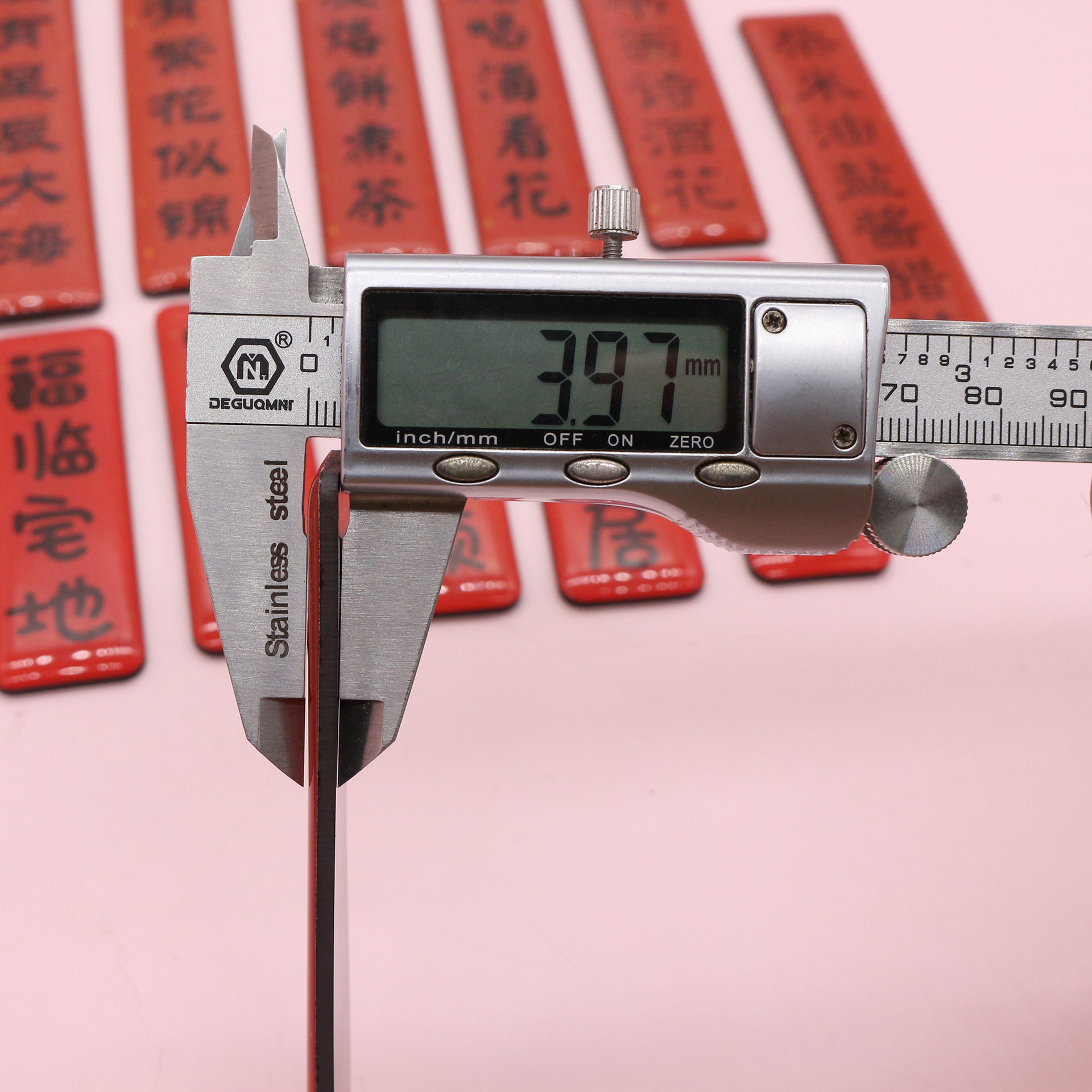 Cross-border in-stock creative acrylic fridge magnets, couplets, magnetic stickers, advertising and cultural and creative promotional soft magnetic stickers, factory direct sales details Picture