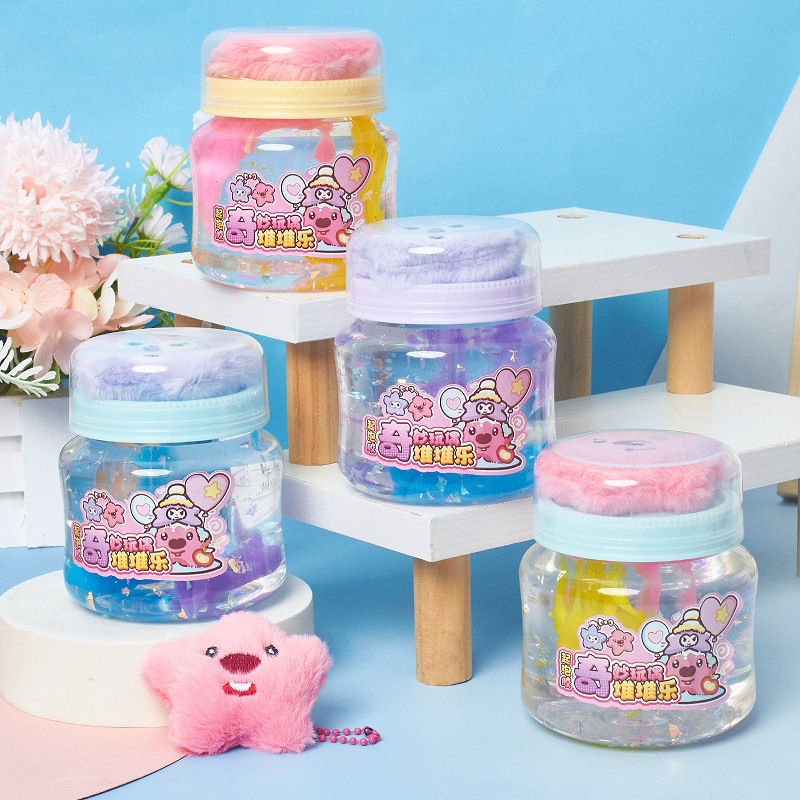 奇妙玩偶起泡胶儿童安全不粘手史莱姆水晶泥捏捏乐发泄玩批发