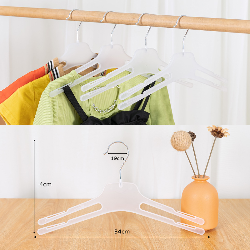 Shoulder seamless double-layer clothes hanger, household clothes hanging and drying rack, clothes hanger hanger, clothes hanger hanger, household multi-functional hanger Specification image