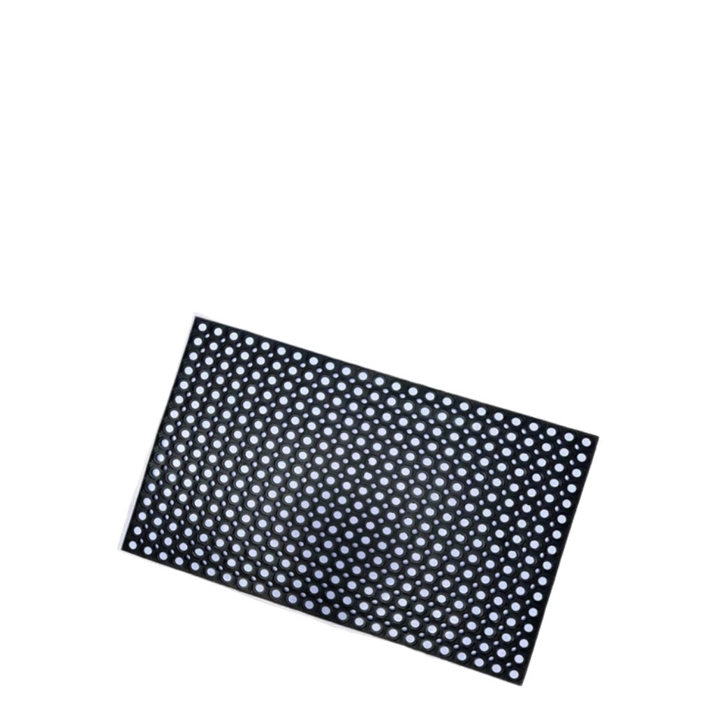 The entrance door floor mat is thickened with rubber, the mud scraper mat is hollowed-out, the floor mat is used to rub against the soil, the carpet for entering the door is thick and wear-resistant, and the grid is anti-slip Item Picture