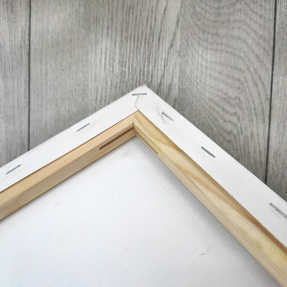 Solid wood square oil painting frame, oil painting board, pure cotton white oil painting cloth, acrylic painting, round oil painting frame wholesale details Picture