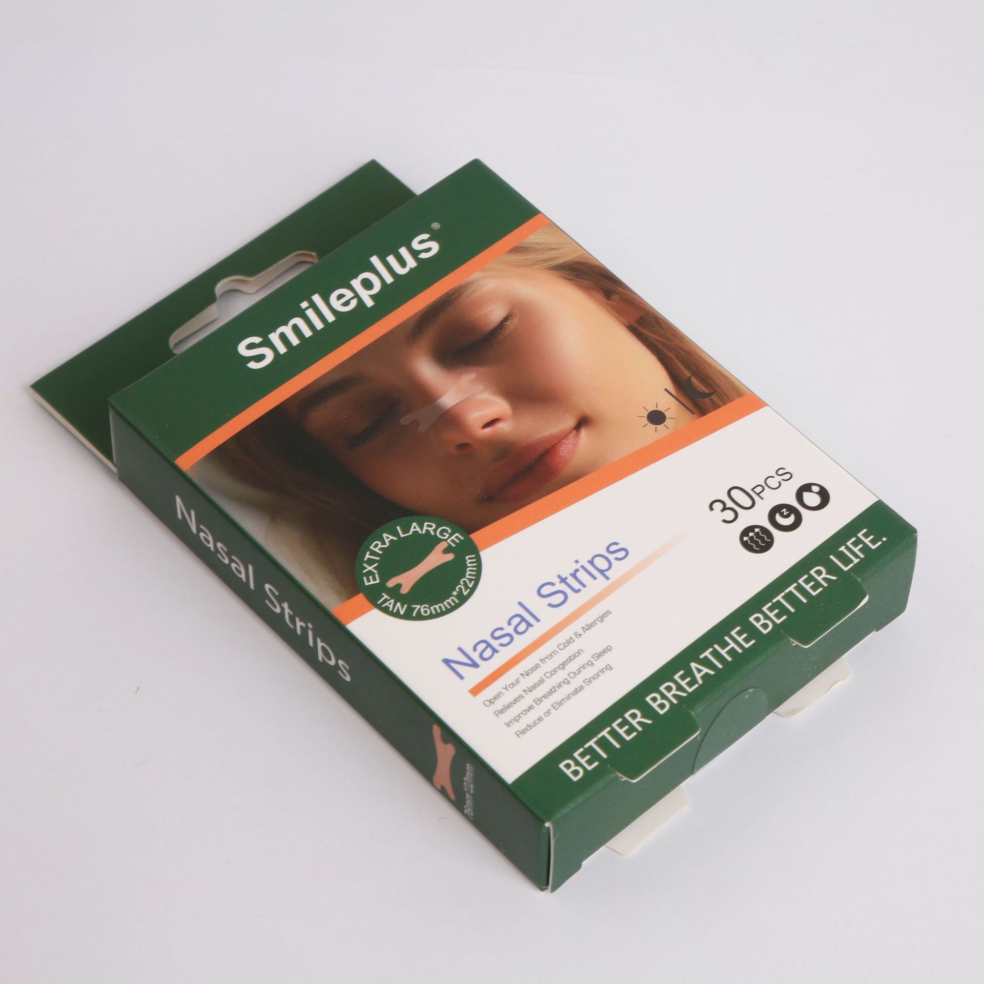 仅供跨境源头工厂跨境外贸代加工物理扩张睡眠通气成人儿童鼻贴