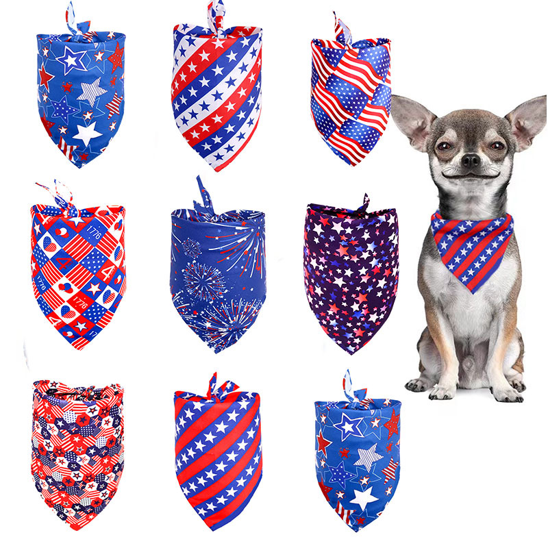 Rongka Pet Cross-border New European and American pet triangular scarves, polyester puppy scarves, dog neck scarves, saliva wipes, cat scarves and decorative items Application Scenario