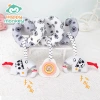 Happy monkey Newborn Tracking Black and White Toy Detachable Pendant Rattle to train the baby's grasping ability Application Scenario