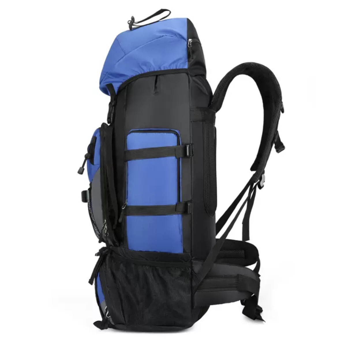 90L outdoor hiking bag, large-capacity travel bag, water-resistant camping equipment bag, hiking backpack, outdoor leisure details Picture