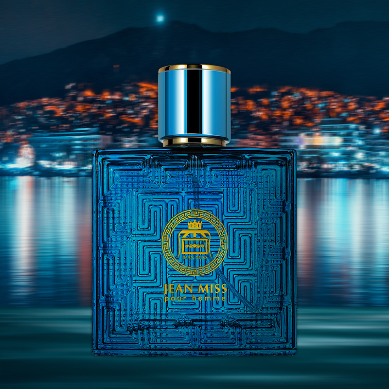 Wholesale of the popular cross-border supply of Yixiang Aishen men's perfume from a small city, featuring a long-lasting, light and fresh oceanic cologne