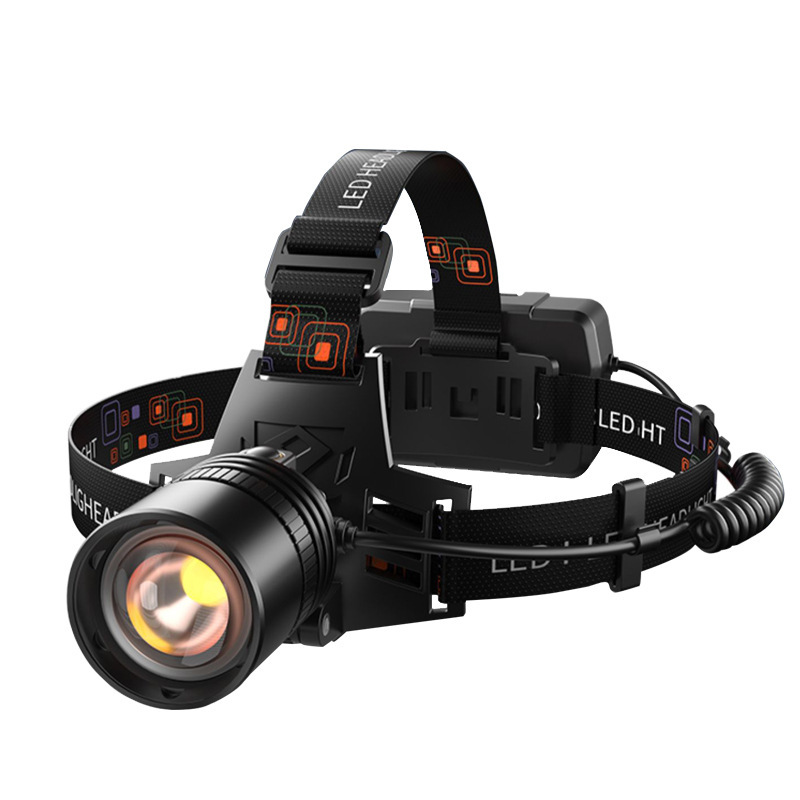 Cross-border P70 Headlamp LED charging head-mounted zoom headlamp Fishing ultra-long battery life outdoor strong light Searchlight Application Scenario