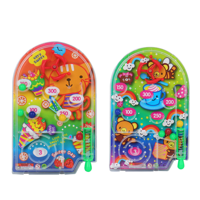 中号弹珠板弹珠游戏机 休闲益智玩具 按钮式操作 防滑设计 室内户外适用白底实物图