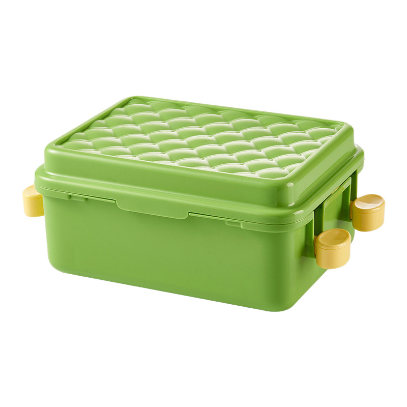 Ice cube mold, ice cube tray, home ice storage box with lid, one-click large capacity, one-click de-icing, ice-making box, ice mold Item Picture
