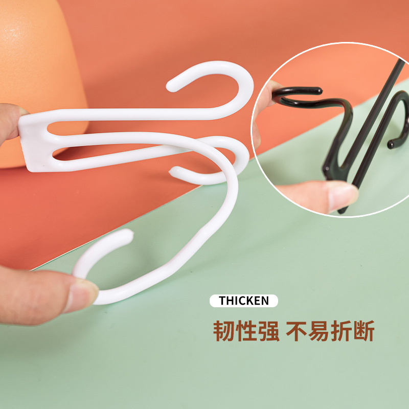 Plastic herd-shaped slippers hooks, thickened shoe hooks, sandal supermarket display special hooks, cotton shoe hooks for sales floors details Picture