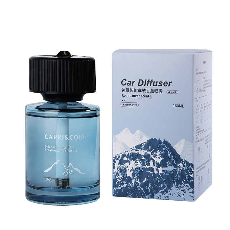 车载香氛智能喷雾香薰机自动喷香随车启停汽车内空气清新剂雾化器