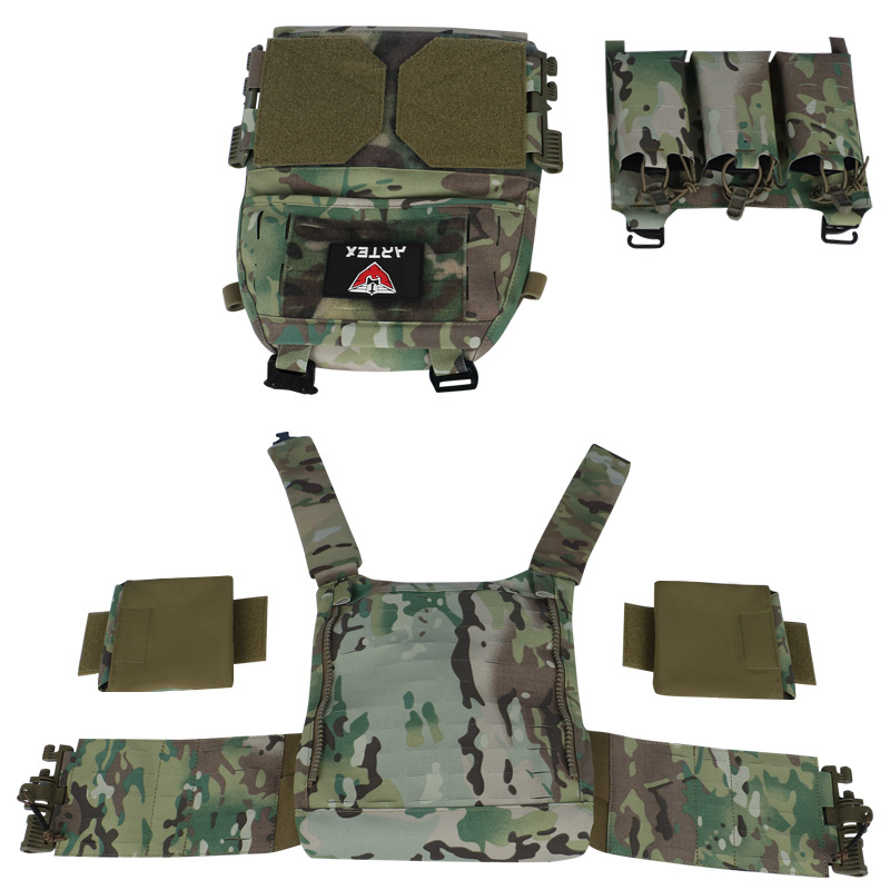 Yitu Outdoor Multi-functional waterproof nylon Military enthusiast Laser quick-release tactical vest vest modular elastic hanging Specification image