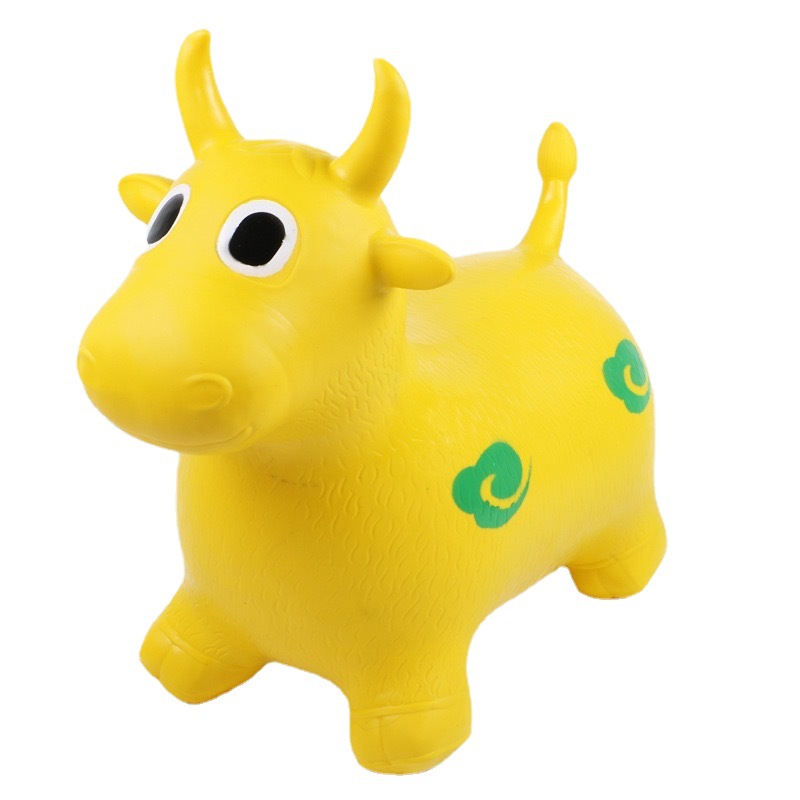 Jumping Horse PVC children's entertainment and play inflatable toys, cattle, horses and deer, indoor and outdoor, kindergarten street stall wholesale Item Picture