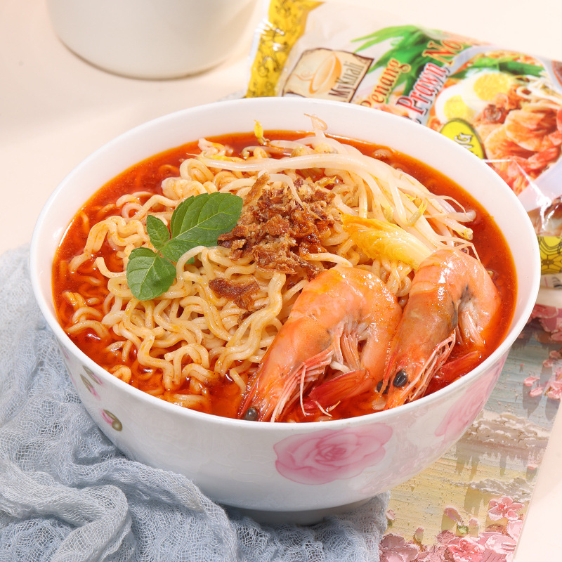 Malaysian imported MyKuali Penang White Curry Red Tom Yum Goong flavor Instant noodles details Picture