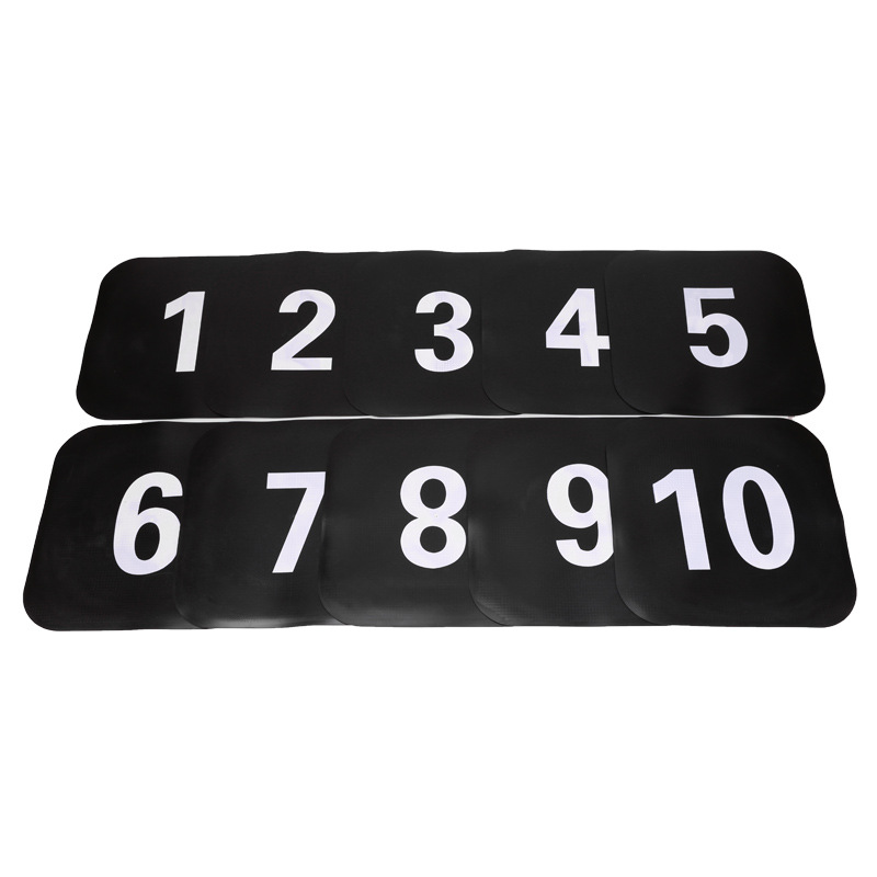 23cm thickened square digital landmark mat, anti-slip mat for football and basketball training obstacles, flat obstacle marker Item Picture