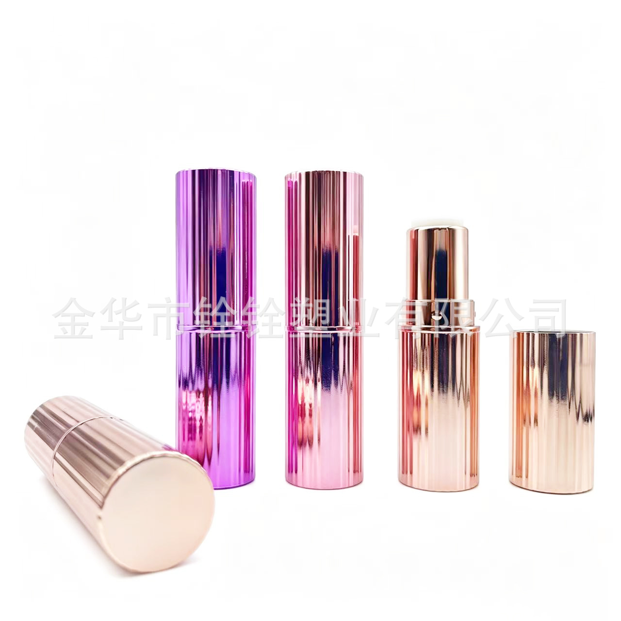 LS621口红空管包材UV镀高级金属感外贸口红唇膏管ABS彩妆化妆品