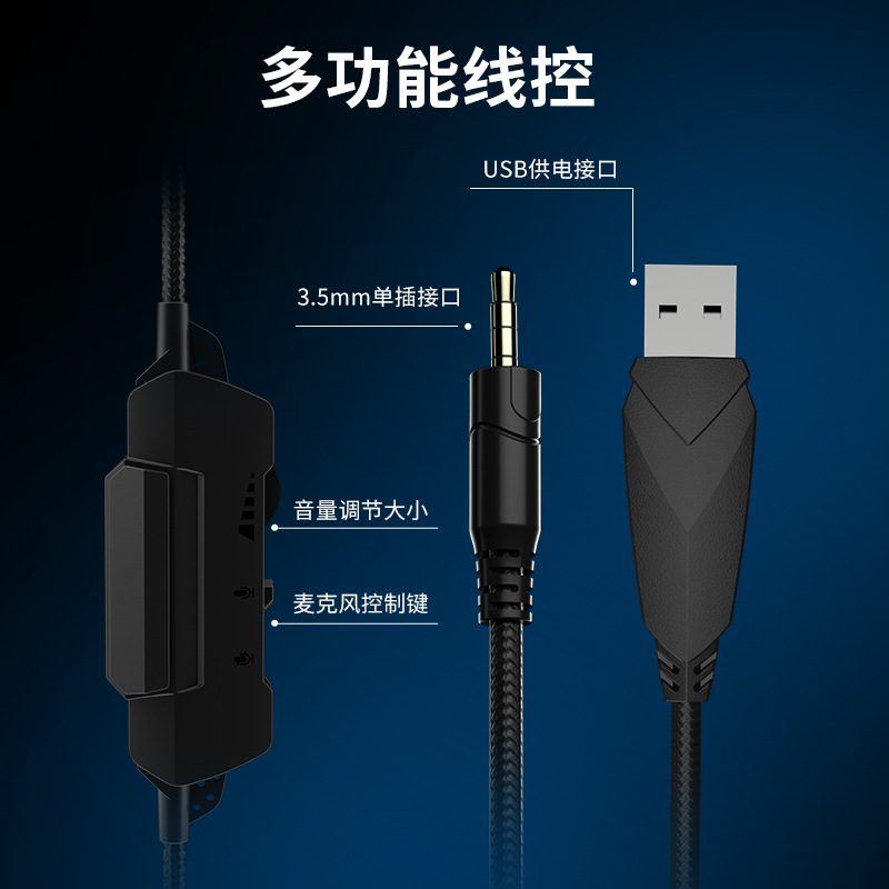 The Inzo G9000 over-ear headphones for gaming, desktop computer, wired PUBG, sound positioning and microphone Application Scenario