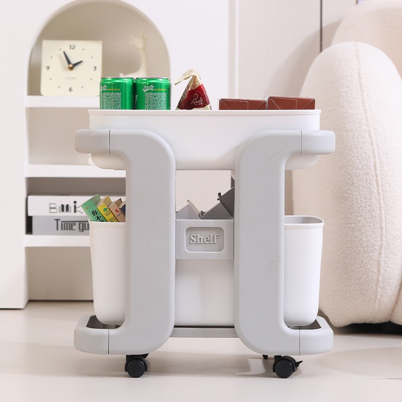 Trolley rack de suelo multinivel extraíble cocina baño grifo sala de estar snack rack de almacenamiento rack de almacenamiento Specification image