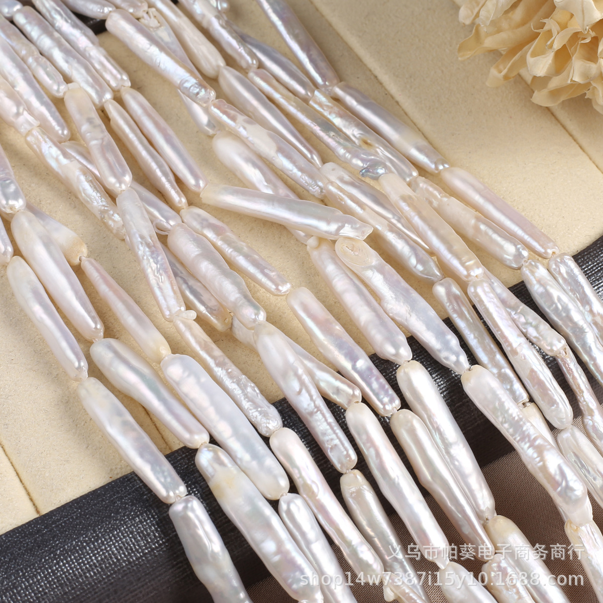 Natural pearl silver bar beads DIY jewelry accessories, handcrafted jewelry necklaces, wholesale and production