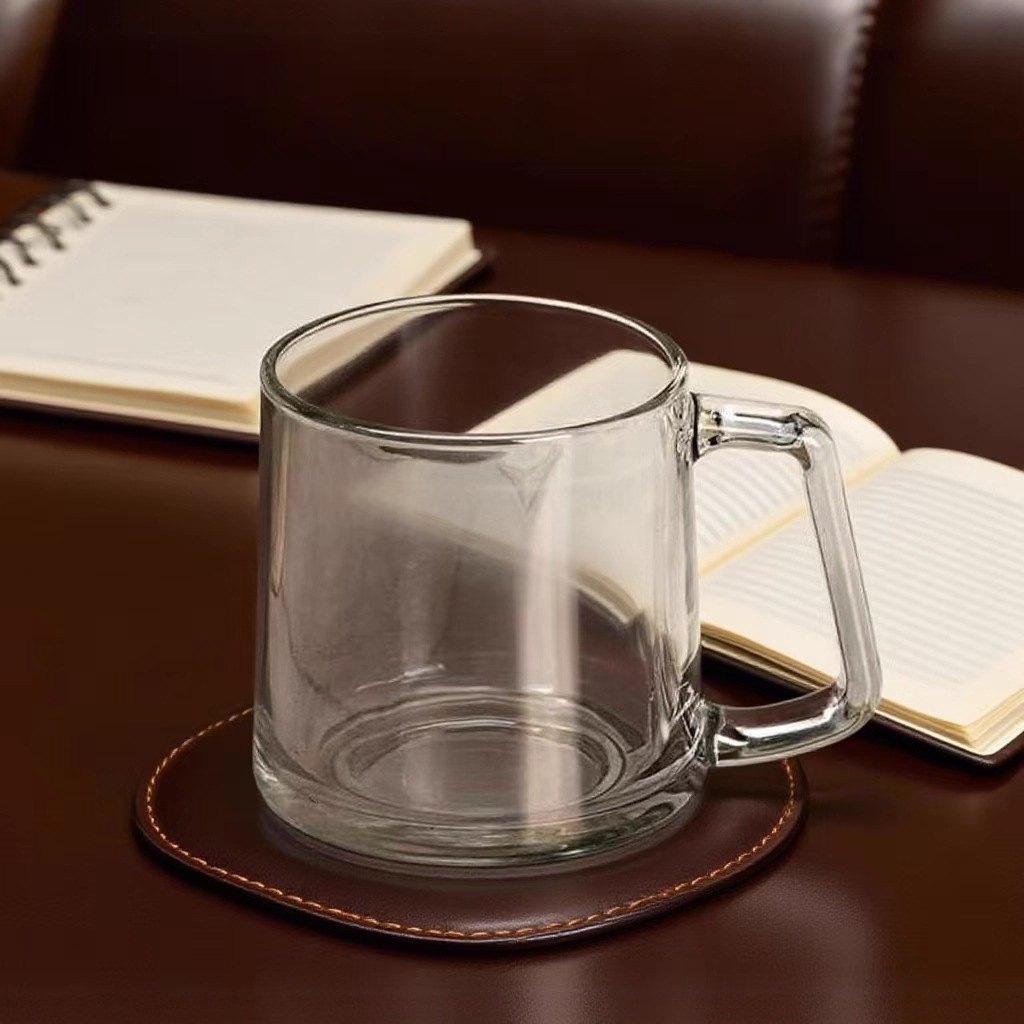 Simple ins acristalamiento manijas de vidrio vasos de cerveza tazas de color dazzle tazas de leche tazas de té de agua vasos de bebida Specification image