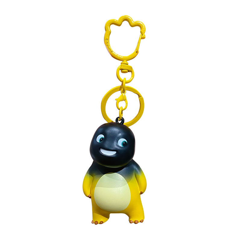 Baimao genuine Milk Dragon Holiday series keychains, exquisite cartoon injection-molded figurines for women, key chain rings, schoolbag pendants Item Picture