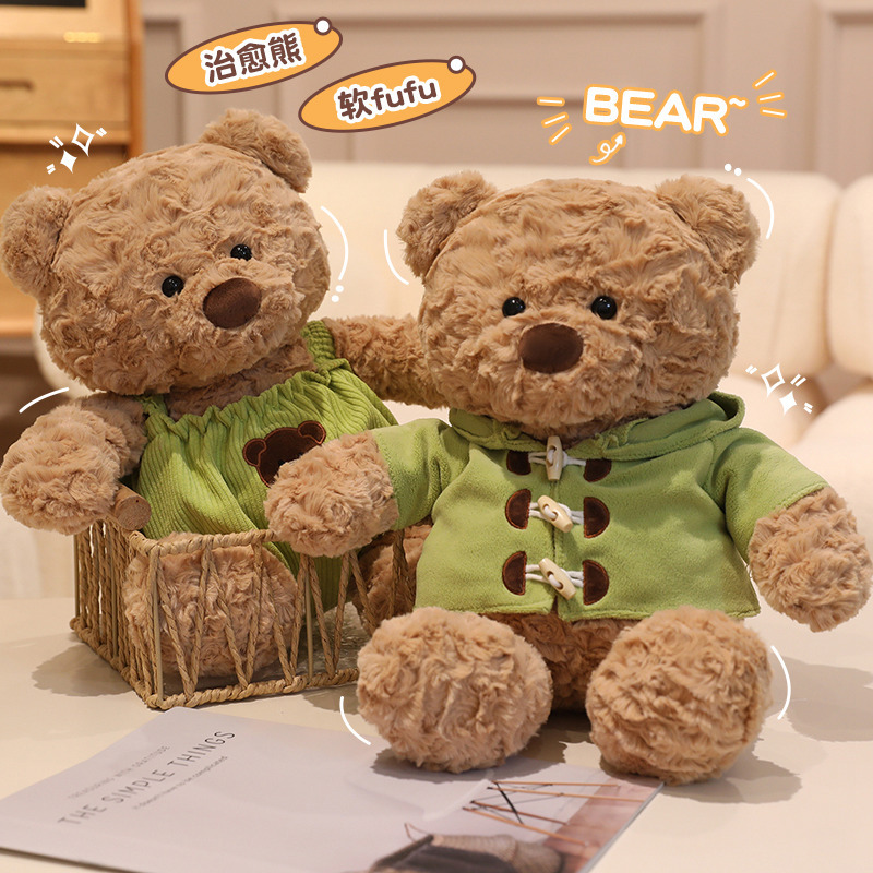 Cute and healing dressing couple teddy bear dolls, plush toys, Valentine's Day gifts for boyfriends and girlfriends wholesale details Picture