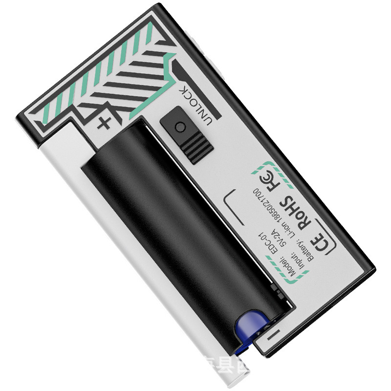 New cross-border fast-charging cyber mecha work light, large-capacity replaceable battery portable flashlight, high-brightness flashlight Application Scenario